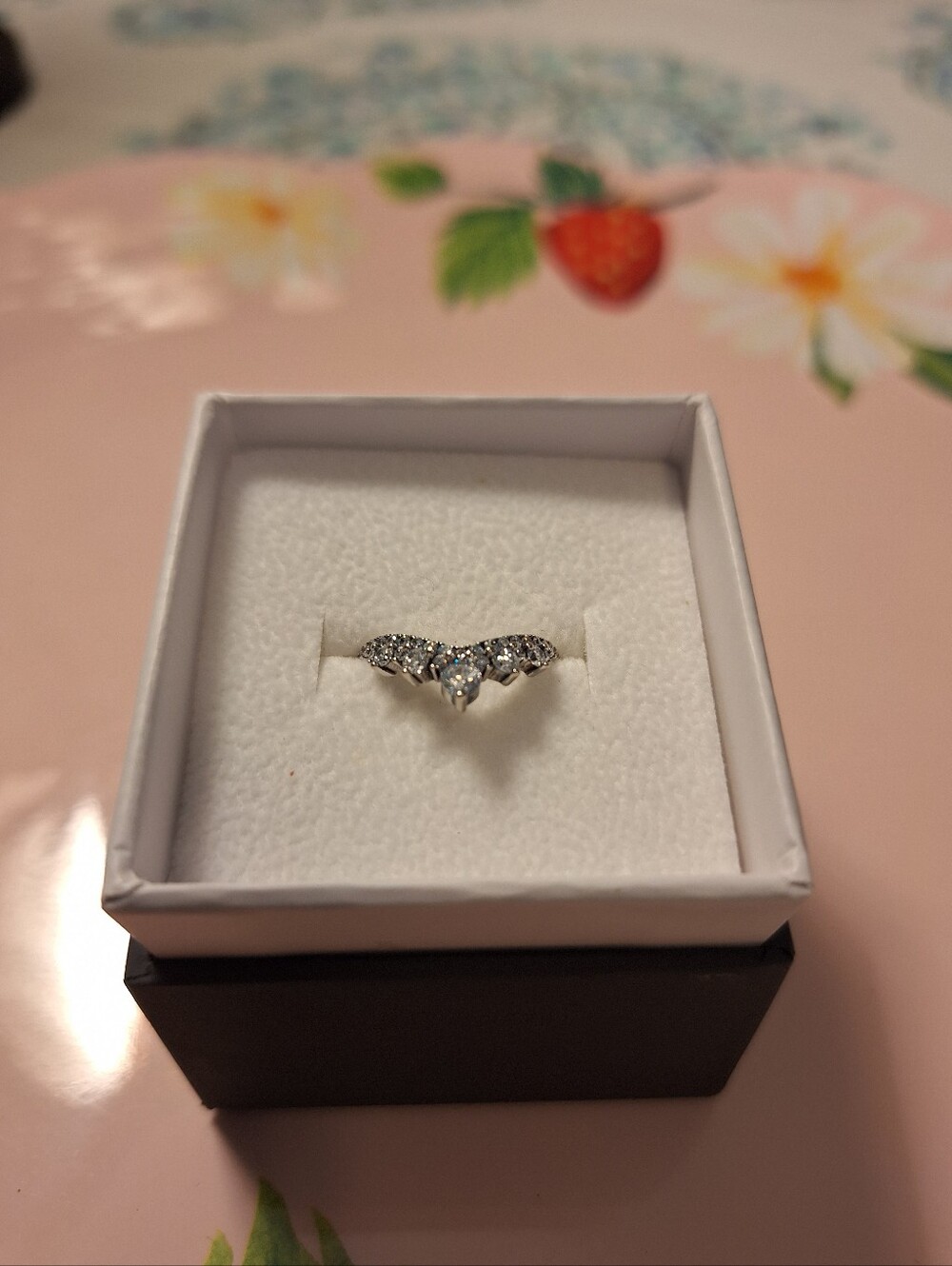 Sterling Silver Cubic Zirconia Stackable Ring